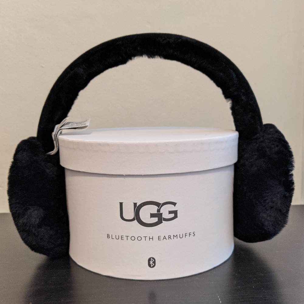 UGG Black Sheepskin Bluetooth Earmuffs